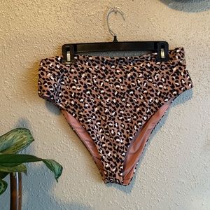 Aerie high cut cheeky bikini bottom
